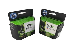 Cartucho de tinta original para HP 302XL de alto rendimiento Officejet 3831 3830 5230 5220 DeskJet 3630 2130 3636