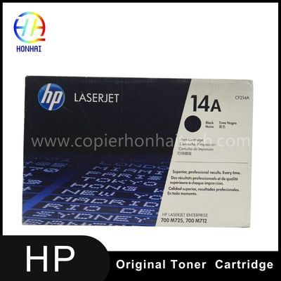 Cartucho de tóner láser original para impresoras HP Laserjet Enterprise 700 M712 LaserJet M725 CF214A 14A Cartucho de tóner negro