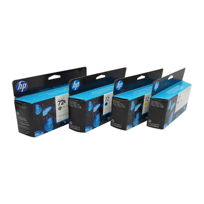 Cartucho de tinta original para HP 72 T770 T790 T795 T610 T620 T1100 T1120 T1200 T1300 T2300 Seis colores C9370A C9371A C9372A C9373A C9374A C9403A 130 ml