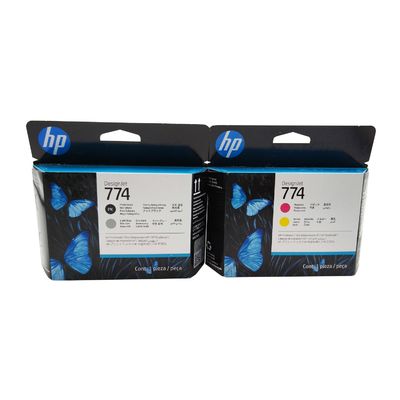 Cabeza de impresión original nueva para HP 774 P2V99A Magent y amarillo P2W00A Foto Negro y gris claro P2W01A Negro mate y productor de color blanco